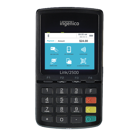 MOBILE - Ingenico Link /2500 (Bluetooth/WiFi)